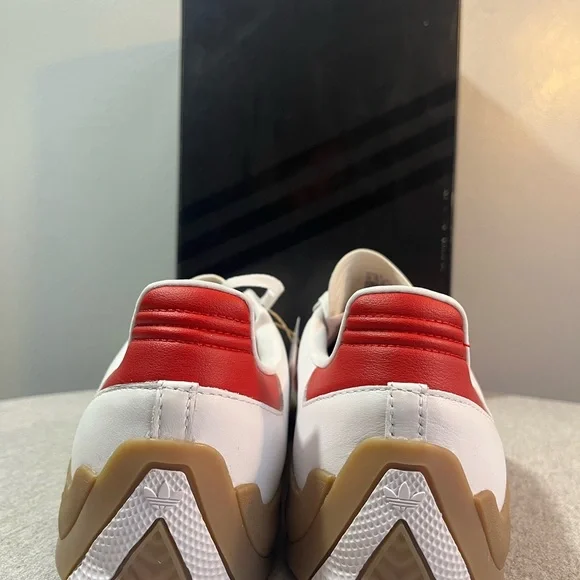 Adidas Puig Samba Sneakers White Red Scarlet Gum JQ5865 Men's Shoe Size 11.5 - Picture 5 of 11